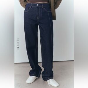 Mango Dark Blue Jeans